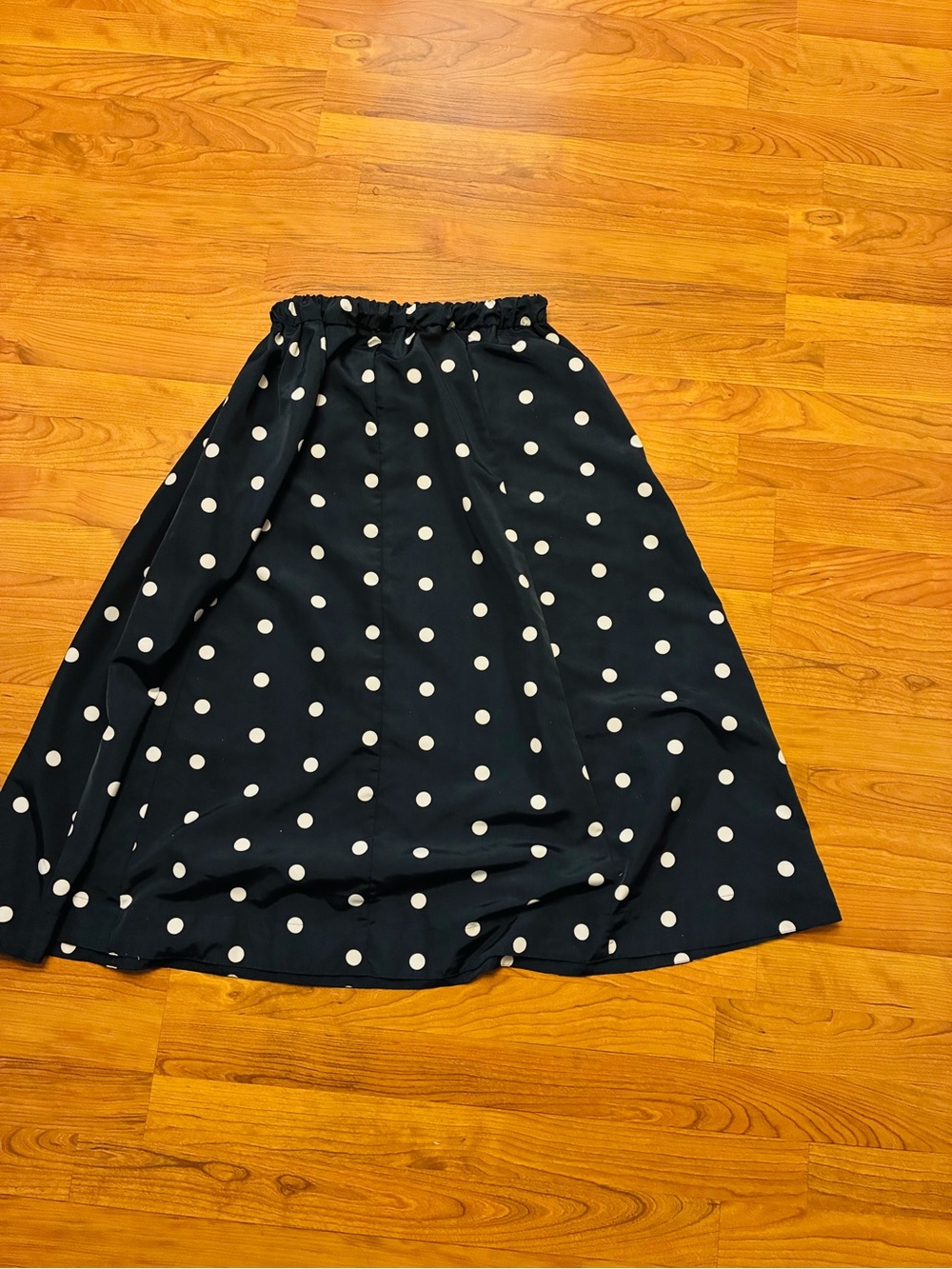 Old Navy Occasion Navy Polka Dot Midi Skirt – Parisian Coastal Chic – M - Picture 3 of 6